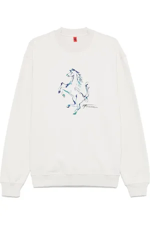 FERRARI Felpa con stampa Prancing Horse