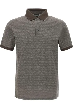 Emporio Armani Polo in cotone con ricamo logo