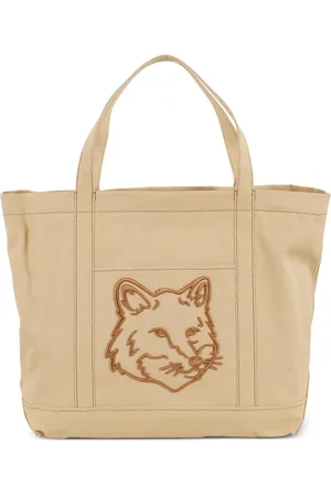 Maison Kitsuné Borsa tote con ricamo