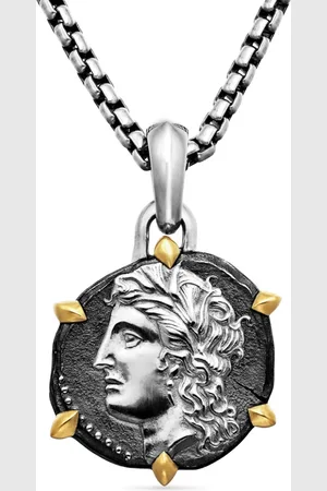 David Yurman Pendente Virgo in oro giallo 18kt e sterling (33mm)