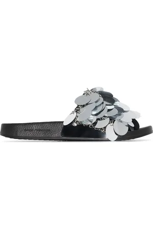 Paco rabanne Sandali slides con paillettes