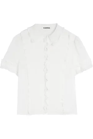 Jil Sander Camicia in seta con ruches