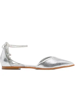 CARRANO Ballerine con effetto metallizzato