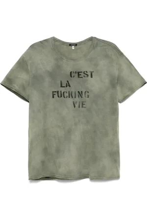 R13 T-shirt con stampa grafica