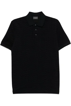 Emporio Armani Polo con logo floccato