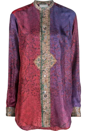 PIERRE-LOUIS MASCIA Camicia Aloe con stampa paisley