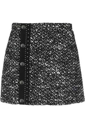 Moncler Minigonna in tweed con bottoni