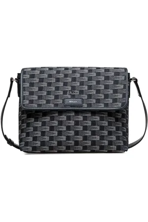 Bally Borsa messenger con effetto jacquard