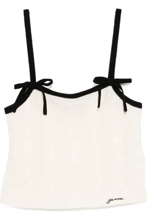 Ganni Gilet con fiocco