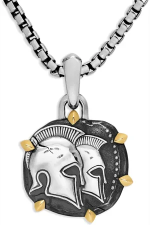 David Yurman Pendente Gemini in oro giallo 18kt e sterling (33mm)