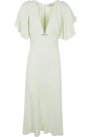 Elisabetta Franchi Abito midi con scollo a V