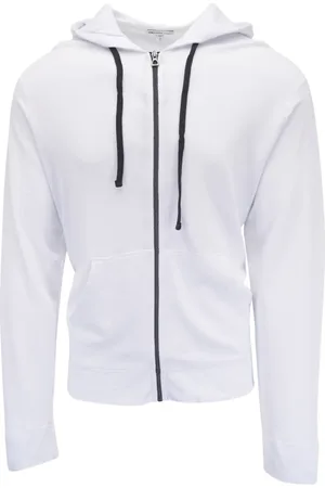 James Perse Felpa in cotone con cappuccio e zip