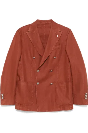 LUIGI BIANCHI MANTOVA Blazer con motivo spigato