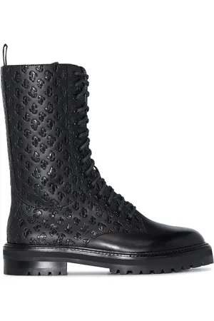 Jimmy Choo Stivali con logo goffrato Cora