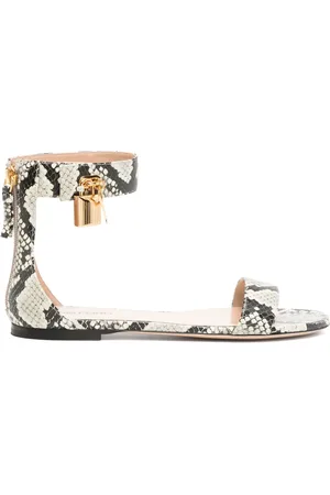 Tom Ford Sandali con effetto pelle di serpente