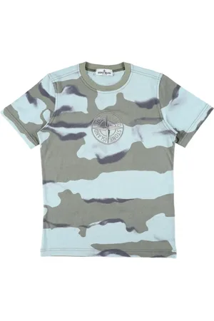 Stone Island T-shirt con stampa camouflage
