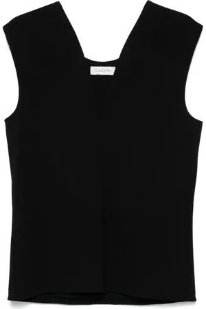 Lanvin Top con scollo profondo a V