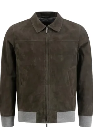 Doriani Cashmere Giacca in pelle scamosciata