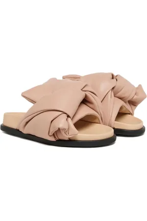 Nº21 Sandali slides in pelle