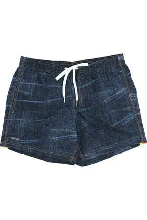 Sundek Costume da bagno con stampa denim