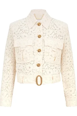 ZIMMERMANN Giacca in pizzo e misto cotone