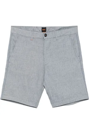 HUGO BOSS Chino corti con effetto mélange