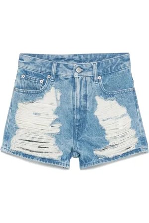 Maison Margiela Shorts denim con effetto vissuto