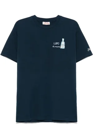 MC2 SAINT BARTH X Gin Mare T-shirt con ricamo Lupo