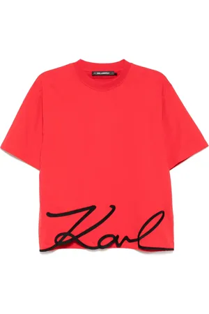 Karl Lagerfeld T-shirt con caratteristico orlo Karl