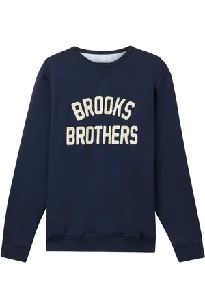 Brooks Brothers Felpa con logo ricamato