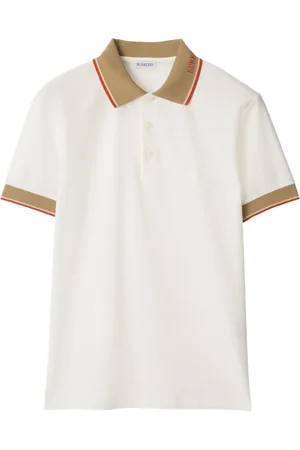 Burberry Polo in cotone con ricamo logo