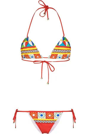 Dolce & Gabbana Bikini con stampa geometrica