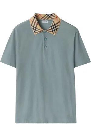 Burberry Polo con colletto a quadri