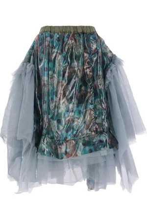 Comme des Garçons Gonna asimmetrica con stampa