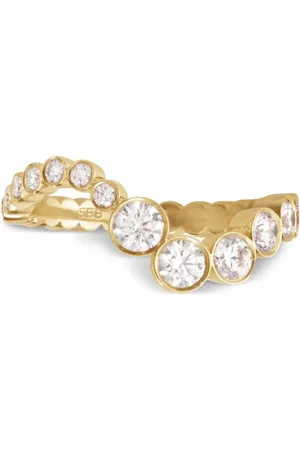 SOPHIE BILLE BRAHE Anello Ensemble Ocean in giallo 18 carati riciclato con diamanti