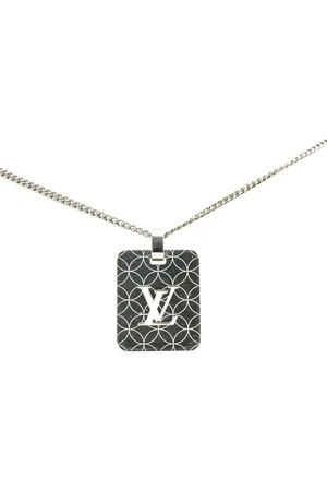 LOUIS VUITTON Collana con pendente Champs Elysees in acciaio inossidabile 2000-2024