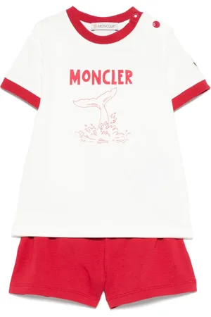 Moncler Set con shorts e logo