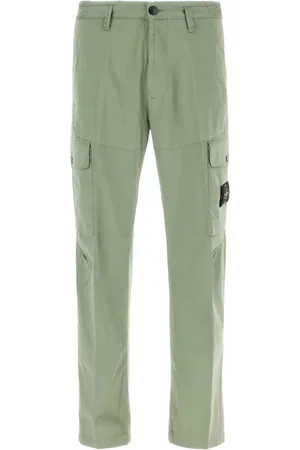 Stone Island Pantaloni cargo con applicazione Compass