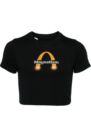DOUBLET T-shirt Magnetism con effetto vissuto