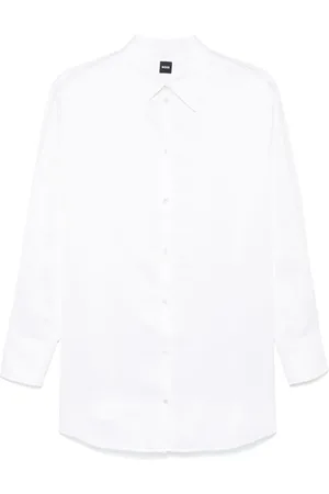 HUGO BOSS Camicia con dettagli in pizzo