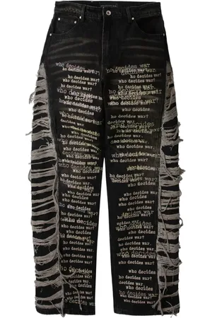 Who Decides War Jeans con frange