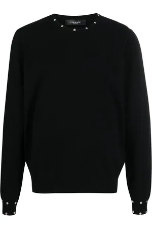 VERSACE Maglione girocollo con borchie