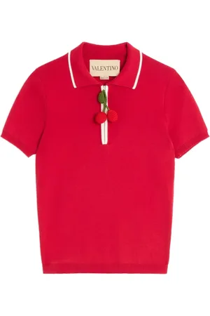 VALENTINO GARAVANI Polo con ciondolo Cherry
