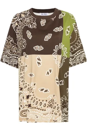 The Attico T-shirt con stampa paisley