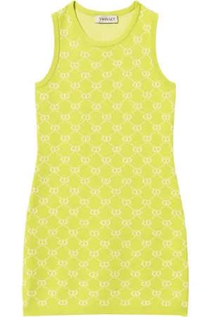 Twin-Set Abito con monogramma jacquard