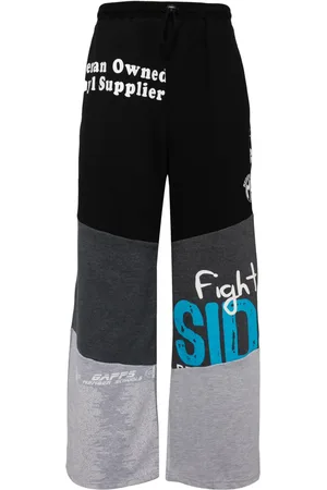 Marine Serre Joggers di recupero con stampa grafica