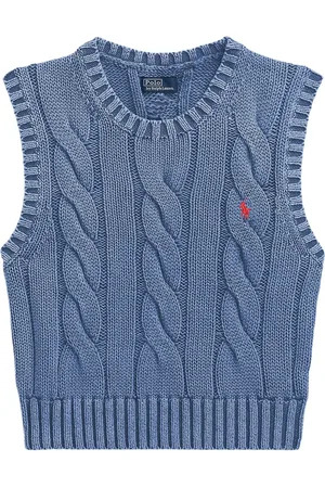 Ralph Lauren Gilet con ricamo Polo Pony