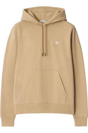 Burberry Felpa Knight Stamp in cotone con cappuccio