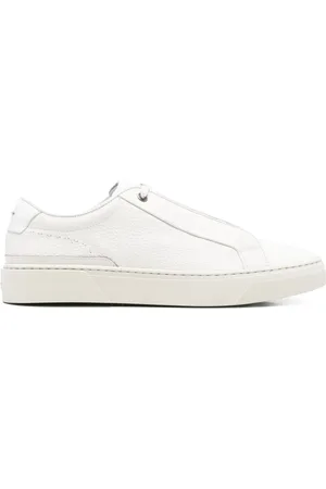 HUGO BOSS Sneakers in pelle pieno fiore con lacci