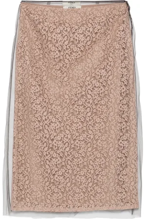 Fendi Gonna midi in pizzo